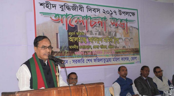 ভোলা মহিলা কলেজে শহীদ বুদ্ধিজীবী দিবস পালিত