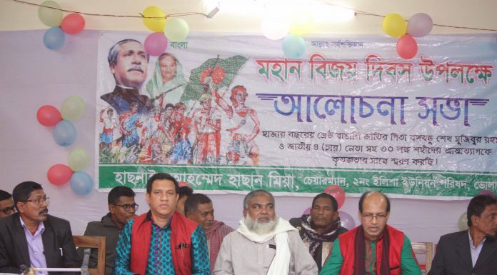 ভোলার ইলিশায় বিজয় দিবস পালিত