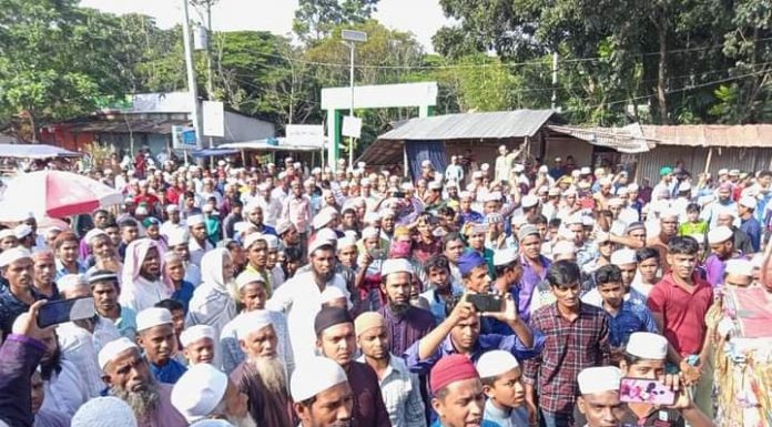 বিশ্বনবীর অবমাননার প্রতিবাদে ভোলায় বিভিন্নস্থানে বিআক্ষোভ