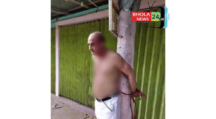আওয়ামী লীগ নেতাকে গাছের সঙ্গে বেঁধে মারধর, ছবি ভাইরাল
